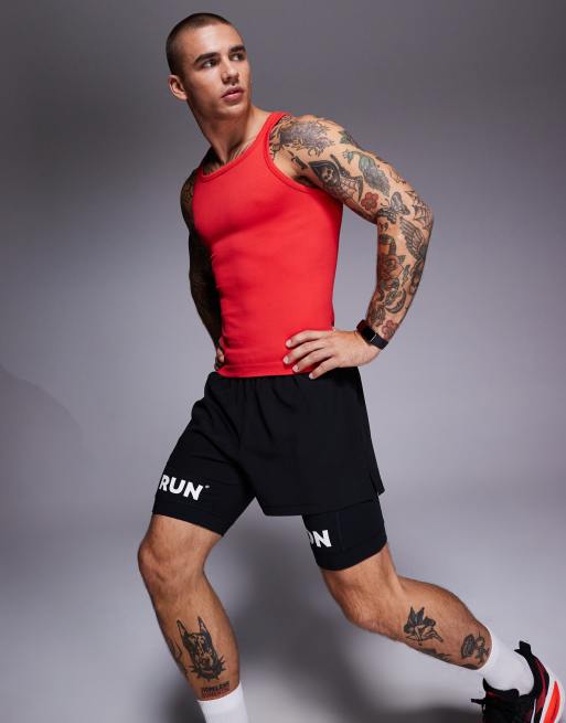 ASOS 4505 Icon 3 inch quick dry running shorts with back zip phone pocket in black