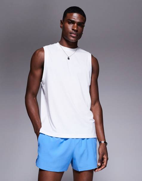 4505 Icon 3 inch quick dry running shorts with back phone pocket in blue - view 1