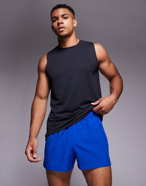 4505 Icon 3 inch quick dry running shorts with back phone pocket in cobalt blue - view 1