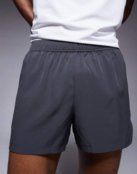 4505 Icon 3 inch quick dry running shorts with back phone pocket in graphite - view 1