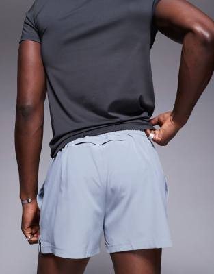 4505 Icon 3 Inch Quick Dry Running Shorts With Back Phone Pocket In Gray