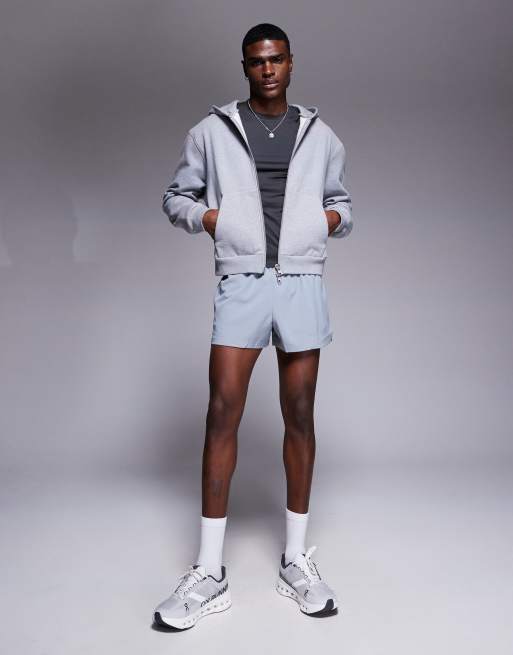 4505 Icon 3 inch quick dry running shorts with back phone pocket in light blue