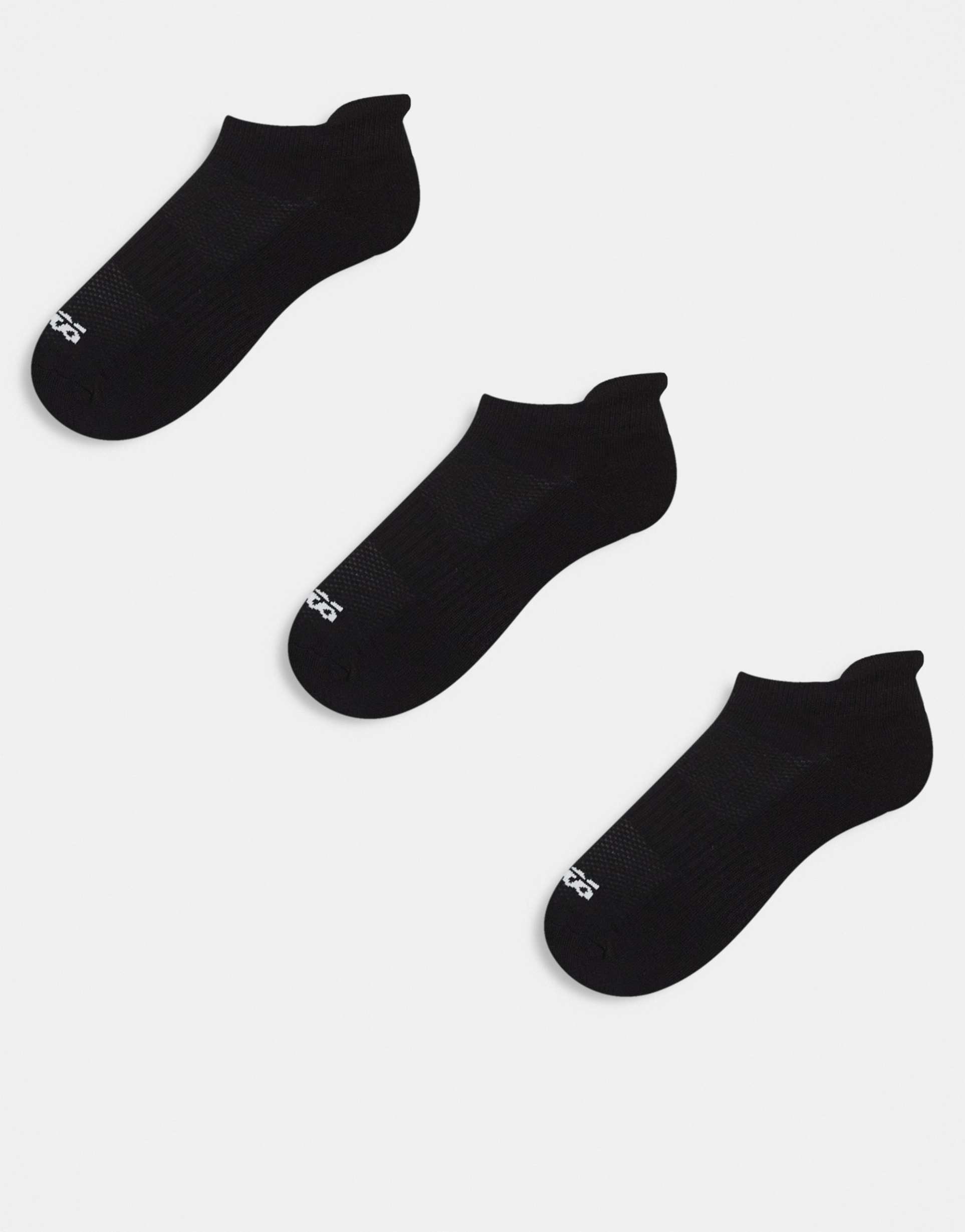 4505 icon 3 pack quick dry sneaker sport socks in black