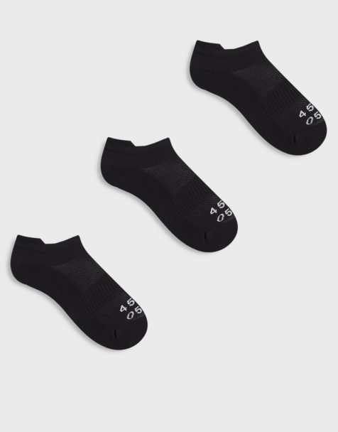 4505 Icon 3 pack quick dry sport ankle socks in black - view 1