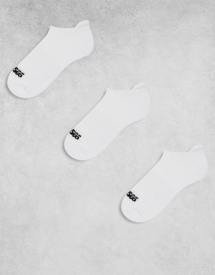 4505 - Icon - 3er-Pack schnell trocknende Sneaker-Sportsocken in Weiß
