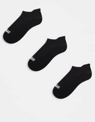 4505 - Icon - 3er-Pack schnelltrocknende Sneaker-Sportsocken in Schwarz