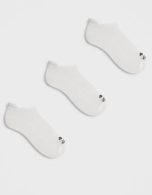 4505 - Icon - 3er-Pack schnelltrocknende Sport-Crew-Socken aus Baumwolle in Weiß
