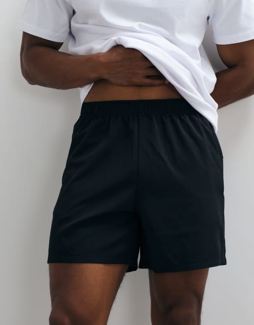 4505 Icon 5 inch quick dry training shorts with zip pockets 2 pack in black and khaki, 2 of 5