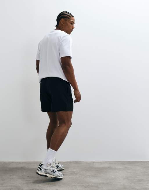 4505 Icon 5 inch quick dry training shorts with zip pockets 2 pack in black and khaki, 5 of 5