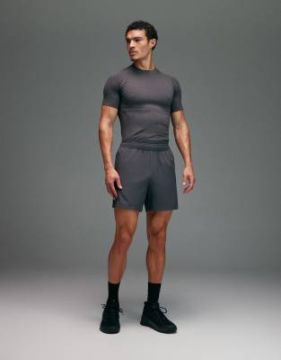 4505 Icon 5 Inch Quick Dry Training Shorts With Zip Pockets In Gray
