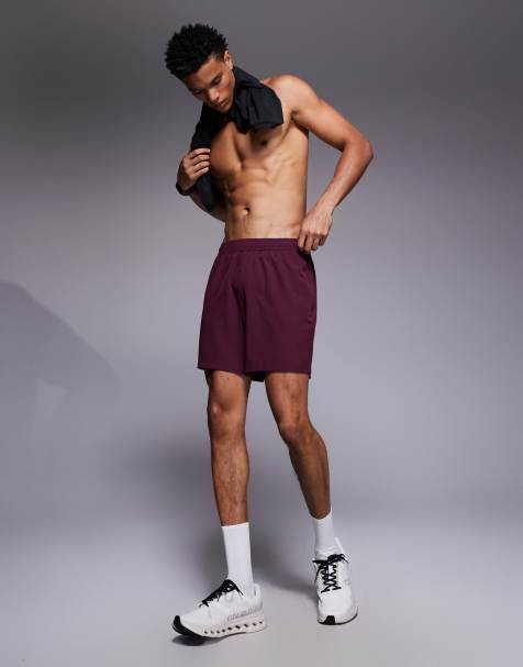 4505 Icon 5 inch quick dry training shorts with zip pockets in dark burgundy - view 1