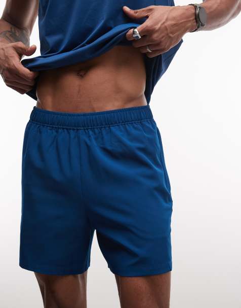 4505 Icon 5 inch quick dry training shorts with zip pockets in deep blue - view 1