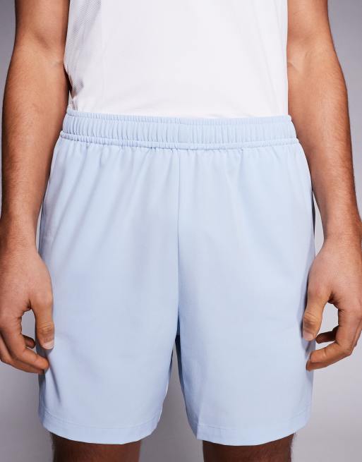 4505 Icon 5 inch quick dry training shorts with zip pockets in light blue, 4 of 5