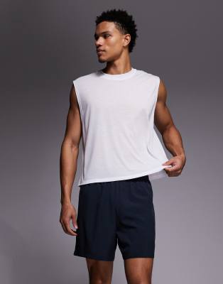 4505 Icon 5-inch Quick Dry Training Shorts With Zippered Pockets In Blue