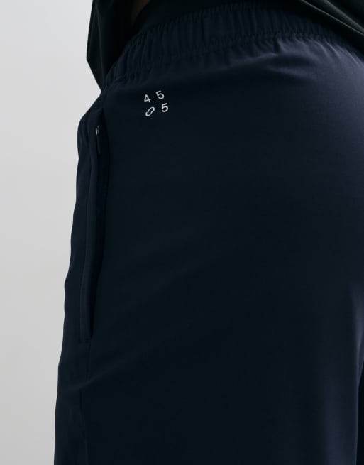 4505 Icon 5-Zoll-Quick-Dry-Trainingsshorts mit Reißverschlusstaschen in Marineblau, 5 von 5
