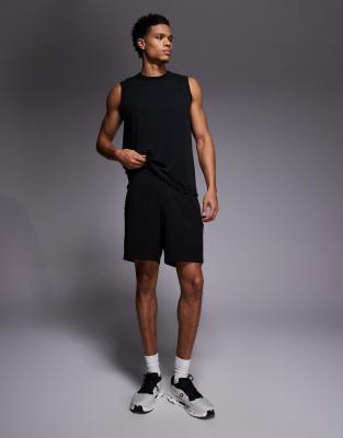 4505 Icon 7 Inch Quick Dry Training Shorts With Zip Pockets In Black
