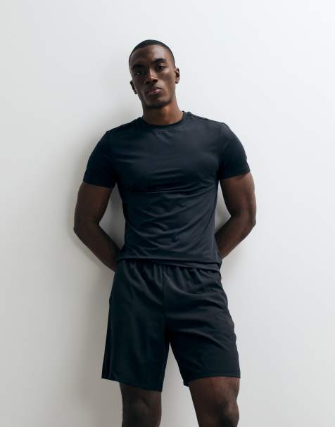 4505 Icon 7 inch quick dry training shorts with zip pockets in black