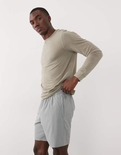 4505 Icon 7 inch quick dry training shorts with zip pockets in cool gray, 3 of 5