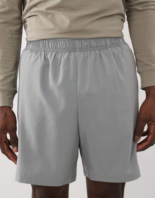 4505 Icon 7 inch quick dry training shorts with zip pockets in cool gray, 4 of 5