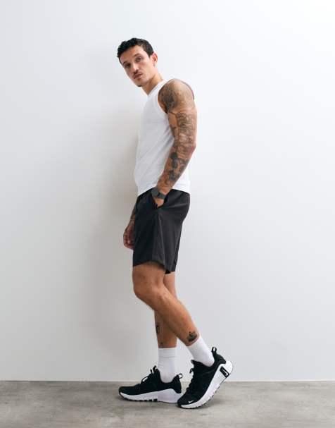 4505 Icon 7 inch quick dry training shorts with zip pockets in dark grey - view 1
