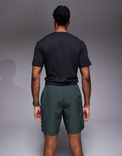 4505 Icon 7-inch quick dry training shorts with zip pockets in deep khaki, 4 of 5