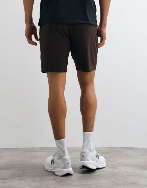 4505 Icon 7 inch quick dry training shorts with zip pockets in grey, 3 of 5