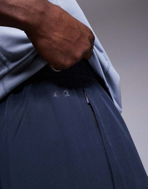 4505 Icon 7 inch quick dry training shorts with zip pockets in midnight navy