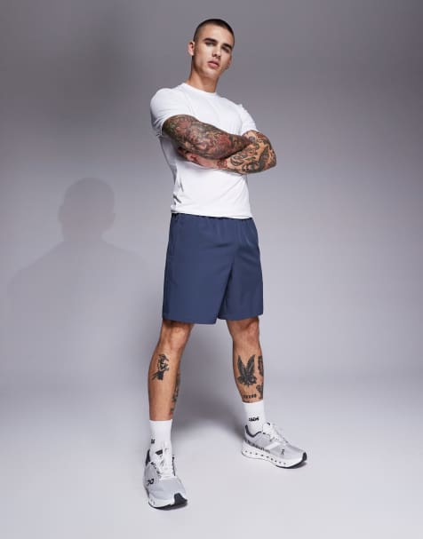 4505 Icon 7 inch quick dry training shorts with zip pockets in navy  - view 1