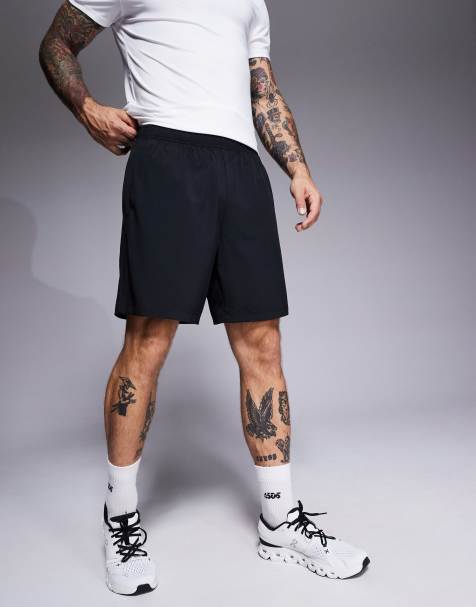 4505 Icon 7 inch quick dry training shorts with zippered pockets in black - view 1