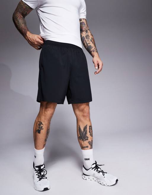 ASOS 4505 Icon 7 inch quick dry training shorts with zip pockets in black