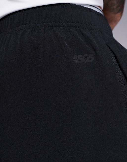 ASOS 4505 Icon 7 inch quick dry training shorts with zip pockets in black
