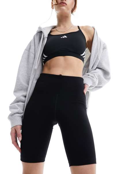 4505 Icon 8 inch legging short in cotton touch in black - view 1