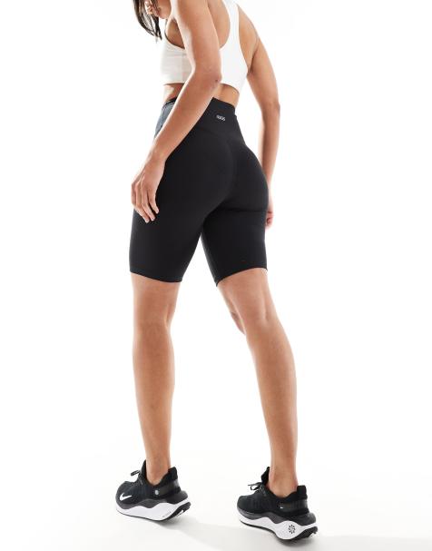 4505 Icon 8 inch soft touch legging short in black - view 1