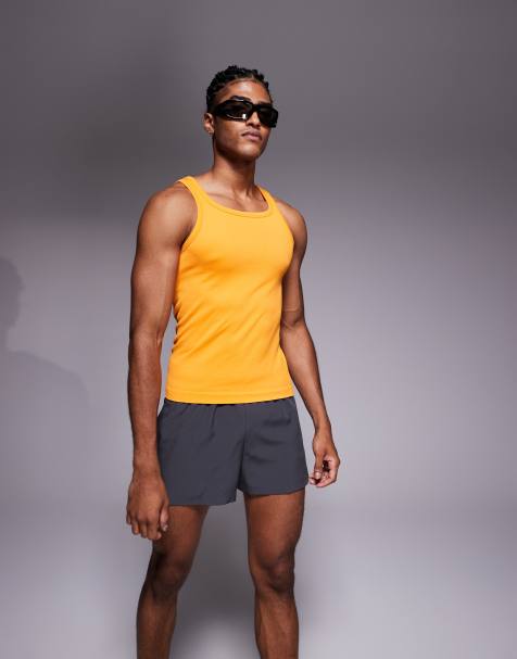 4505 Icon 8cm quick dry running shorts with back phone pocket 2 pack in black and graphite - view 1
