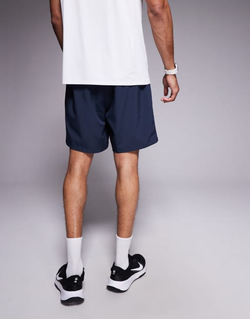 4505 Icon 8cm quick dry running shorts with back phone pocket 2 pack in black and navy, 4 of 5