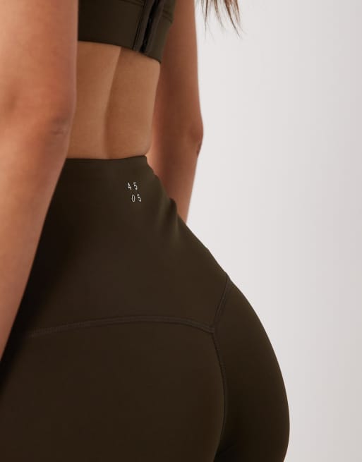 4505 Icon active bum sculpt high waist gym legging with inner pocket in coffee, 5 of 5