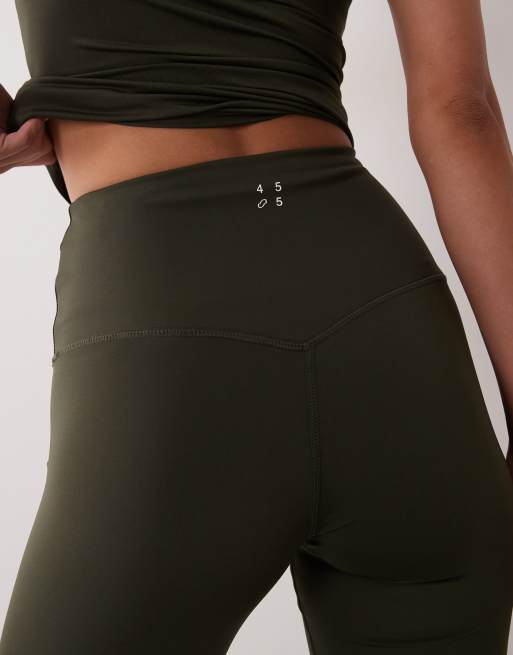 4505 Icon active bum sculpt high waist gym legging with inner pocket in khaki, 5 of 5