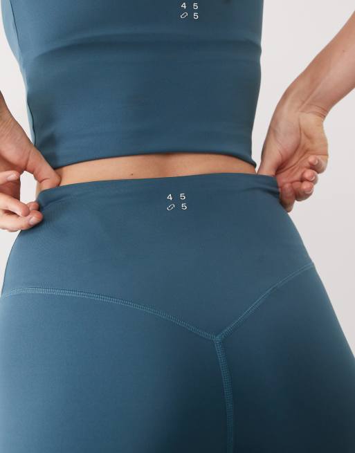 4505 Icon active bum sculpt high waist gym legging with inner pocket in ocean blue, 4 of 5