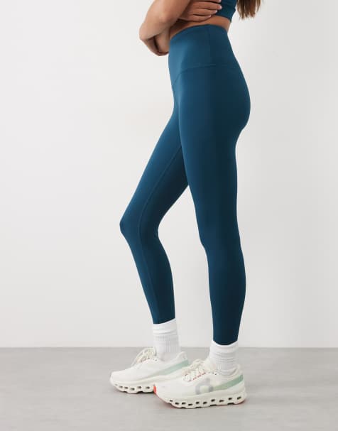 4505 Icon active bum sculpt high waist gym legging with inner pocket in teal blue - view 1