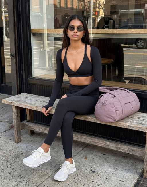 4505 Icon active bum sculpt high waist gym leggings with inner pocket in black, 11 of 11