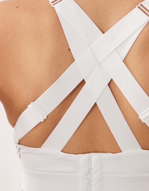 4505 - Icon Active - Hvid sports-BH med høj støtte, udtagelig polstring og justerbare stropper, 4 af 4