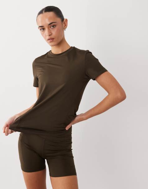 4505 – Icon Active – Kaffebrun träningströja i snabbtorkande material - view 1