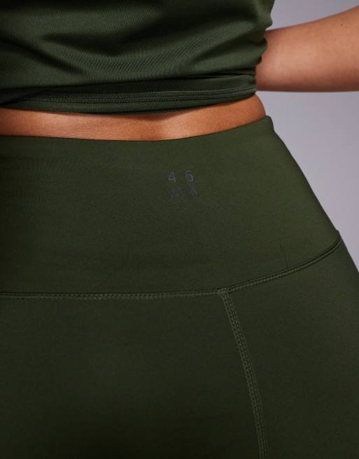 4505 – Icon Active – Lauf-Leggings in Khaki mit Handytasche und Bindedetail an der Taille, 5 von 5