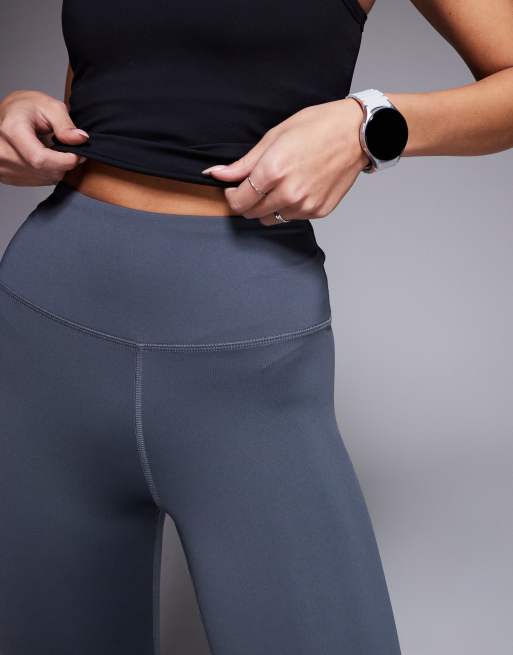 4505 - Icon Active - Leggings da palestra a vita alta grigio ferro modellanti sul retro con tasca interna, 4 di 5