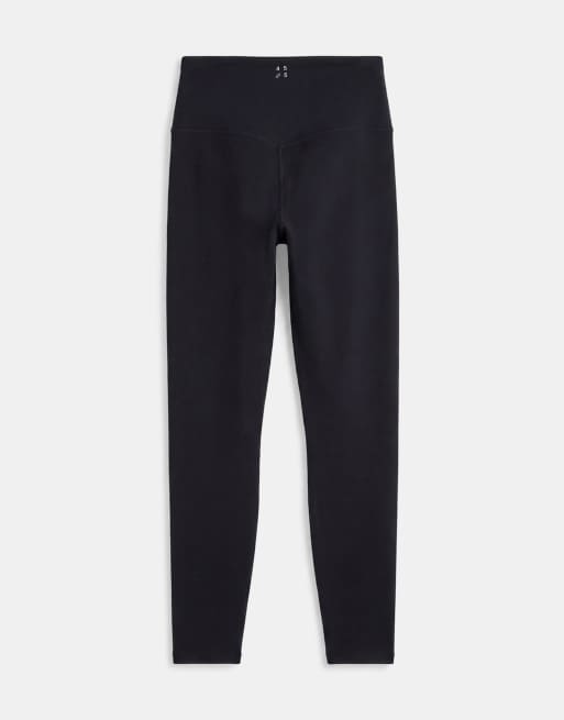 4505 - Icon Active - Leggings da palestra a vita alta neri modellanti sul retro con tasca interna, 7 di 7