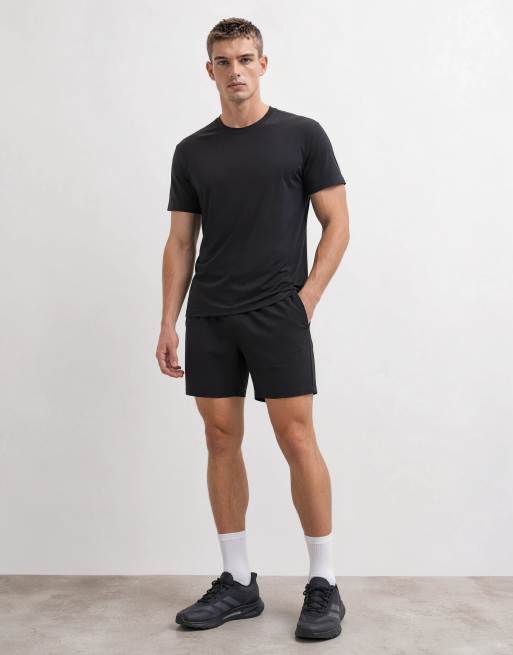 4505 - Icon Active - Mørkegrå tætsiddende basis-T-shirt til træning i hurtigttørrende stof, 6 af 10