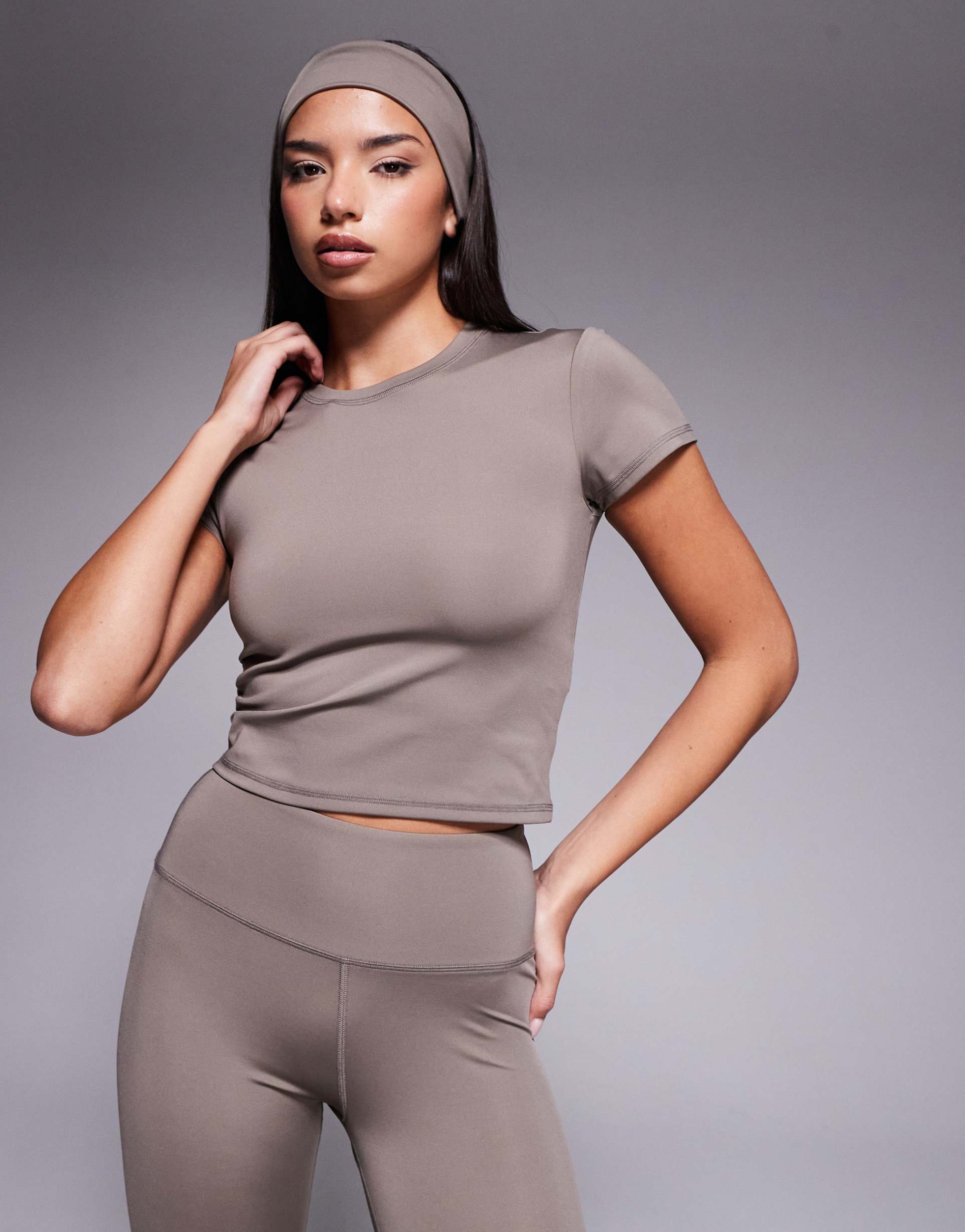 4505 icon active performance baby t-shirt in morel