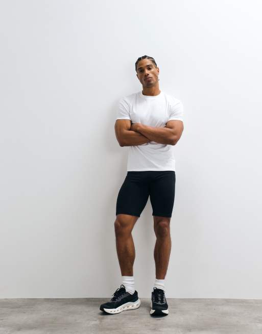 4505 Icon active quick dry base layer training half tight with phone pocket in black, 2 of 5
