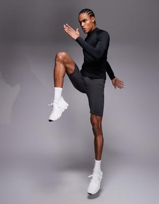 4505 Icon Active Quick Dry Base Layer Training Half Tights With Phone Pocket In Multi