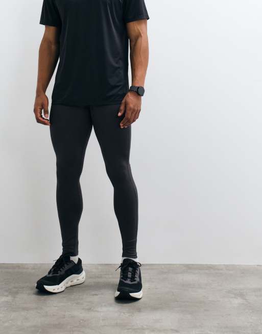 4505 Icon active quick dry base layer training tights with phone pocket in charcoal, 5 of 5